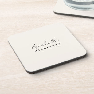 Dessous-de-verre Monogram neutre   Minimalist stylish