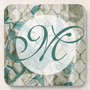 Dessous-de-verre Monogramme  Butterflies arabes V