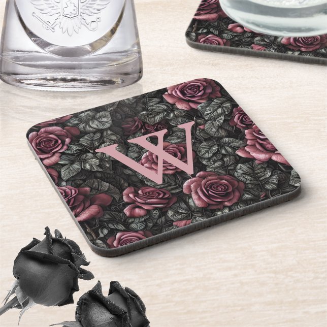 Dessous-de-verre Monogramme Rose vintage (Créateur téléchargé)