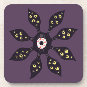 Dessous-de-verre Monstre Evil Eye Déplaisant étrange art gothique