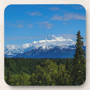 Dessous-de-verre Mont McKinley en Alaska