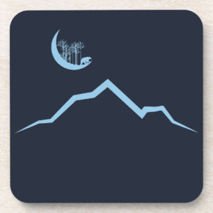 Dessous-de-verre Montagne de l'Ours Lune