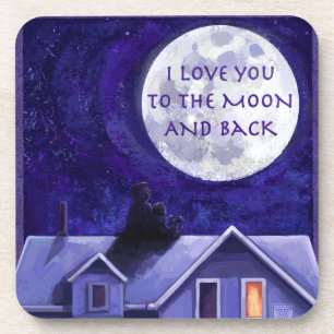 Dessous-de-verre Montre Lune