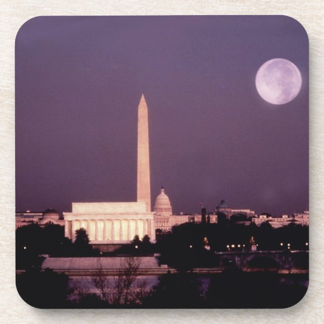 Dessous-de-verre Monument de Washington, le capitol et Jefferson (Devant)