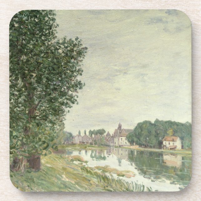Dessous-de-verre Moret-sur-Loing d'Alfred Sisley | (Devant)