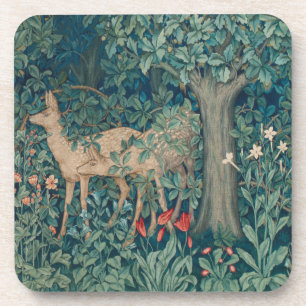 Dessous-de-verre Morris Tapestry Forest Pair of Deer