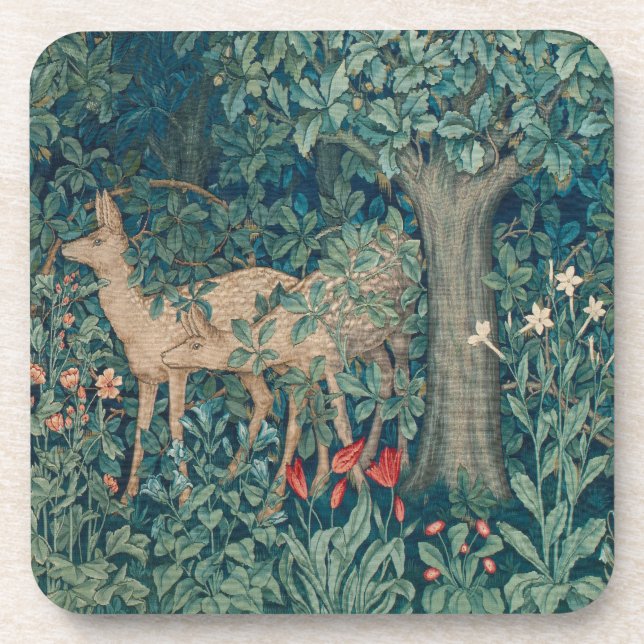 Dessous-de-verre Morris Tapestry Forest Pair of Deer (Devant)
