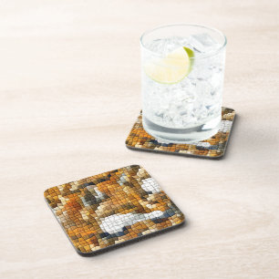 DESSOUS-DE-VERRE MOSAÏQUE FOX
