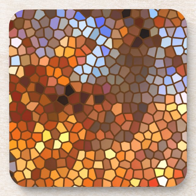 Dessous de verre mosaïques d'automne (Devant)