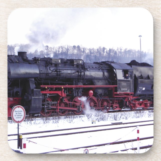Dessous-de-verre moteur de station de locomotive ferroviaire de (Devant)
