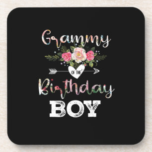 Dessous-de-verre Mother Art   Grammy d'un garçon d'anniversaire d'a