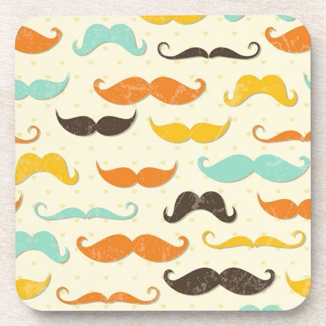 Dessous-de-verre Motif 3 de moustache (Devant)