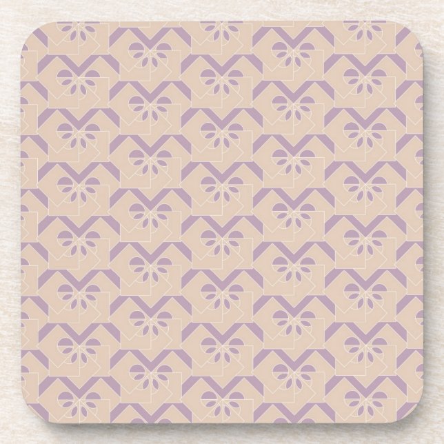 Dessous-de-verre Motif à l'envers de lavande (Devant)