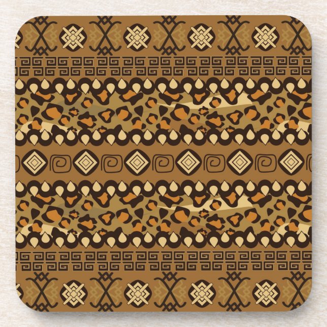 Dessous-de-verre Motif africain de peau de guépard (Devant)