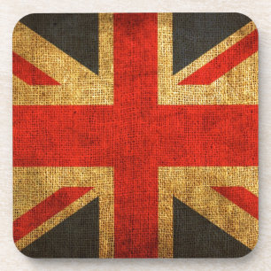 Dessous-de-verre Motif antique rustique d'Union Jack