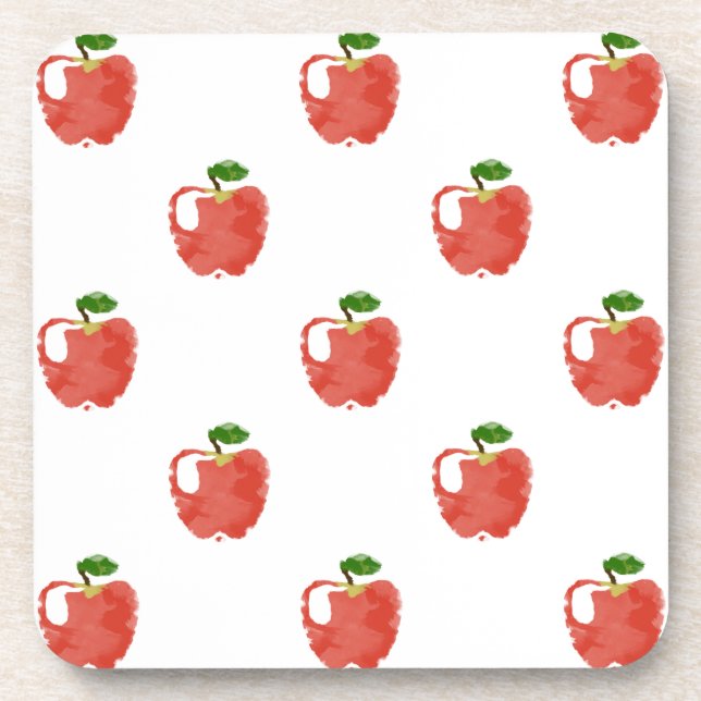 Dessous-de-verre Motif Apple aquarelle (Devant)