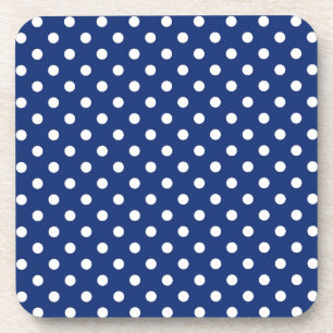 Dessous-de-verre Motif avec le pois blanc