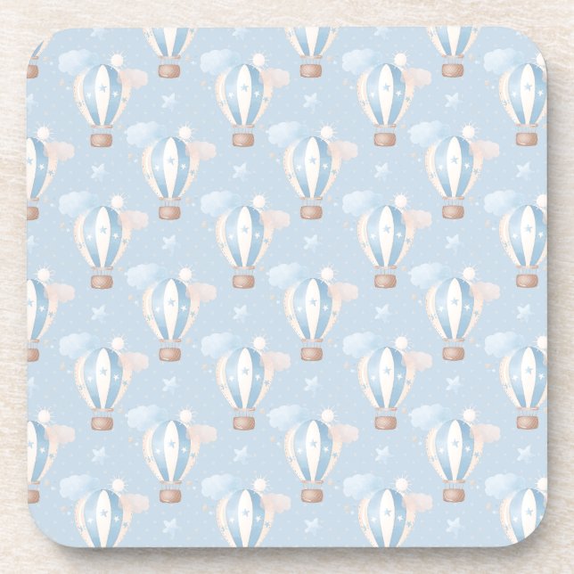 Dessous-de-verre Motif Ballons Bleus (Devant)
