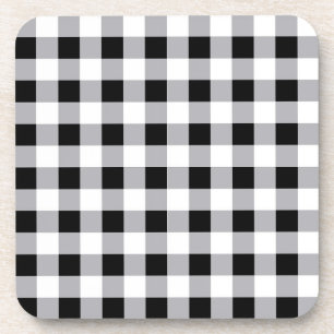 Dessous-de-verre Motif blanc gris gris