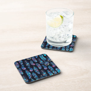 Dessous-de-verre Motif Boho Feather