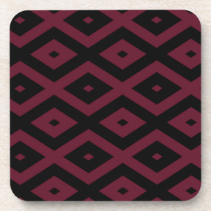 Dessous-de-verre Motif bourguignon et diamant noir