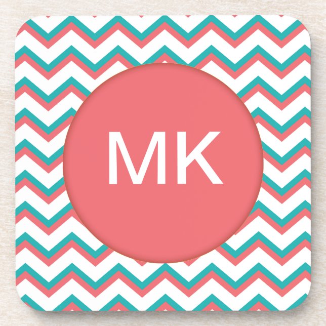 Dessous-de-verre Motif Chevron Sud-Ouest (Devant)