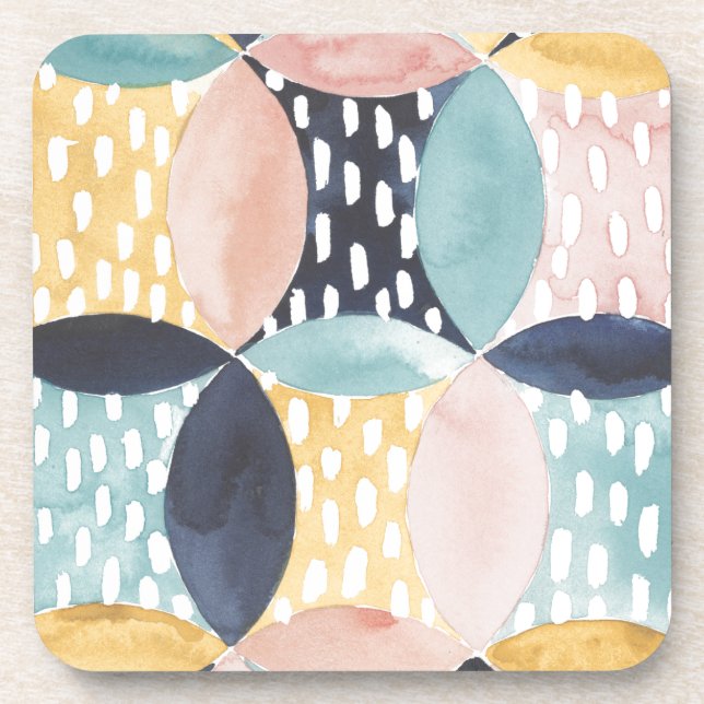 Dessous-de-verre Motif circulaire Abstrait (Devant)
