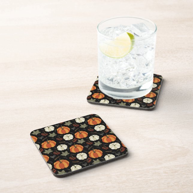 Dessous-de-verre Motif Citrouille d'automne (Côté Droit)