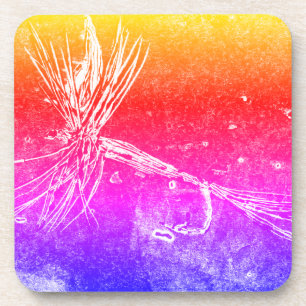 Dessous-de-verre Motif classique à mouches sèches pour la pêche à l