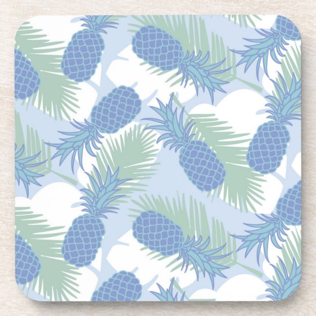 Dessous-de-verre Motif d'ananas tropical Pastel (Devant)