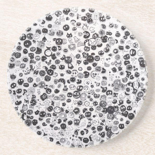 Dessous de verre Motif d'animation Sandstone (Devant)