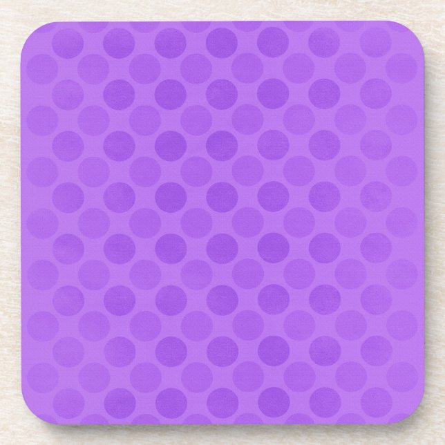 Dessous-de-verre Motif de cercles violets défraîchi (Devant)