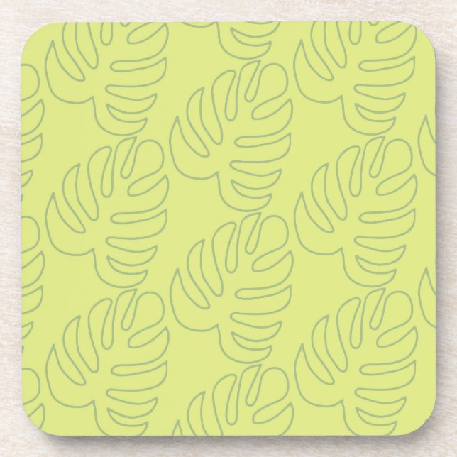 Dessous-de-verre motif de feuille de bananier (Devant)