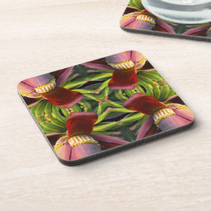 Dessous-de-verre Motif de fleurs bananes