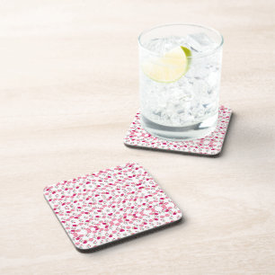 Dessous-de-verre Motif de fleurs roses