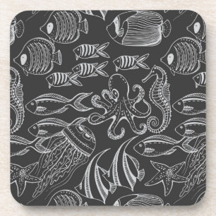 Dessous-de-verre Motif de la mer Noire