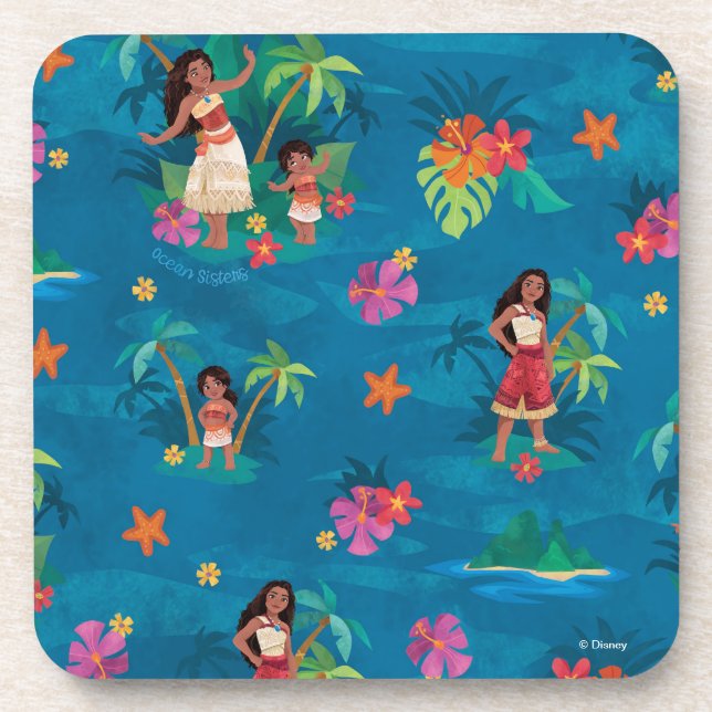Dessous-de-verre Motif de Moana et Simea Ocean Sisters (Devant)