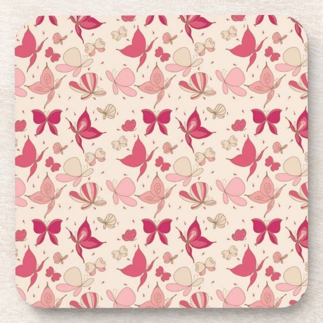 Dessous-de-verre motif de papillon (Devant)