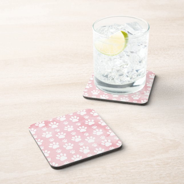 Dessous-de-verre Motif De Pâtes, Patrouilles Blanches, Aquarelles,  (Côté Droit)