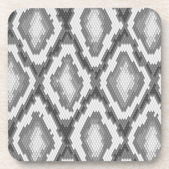 Dessous-de-verre Motif de peau de serpent de python (Devant)