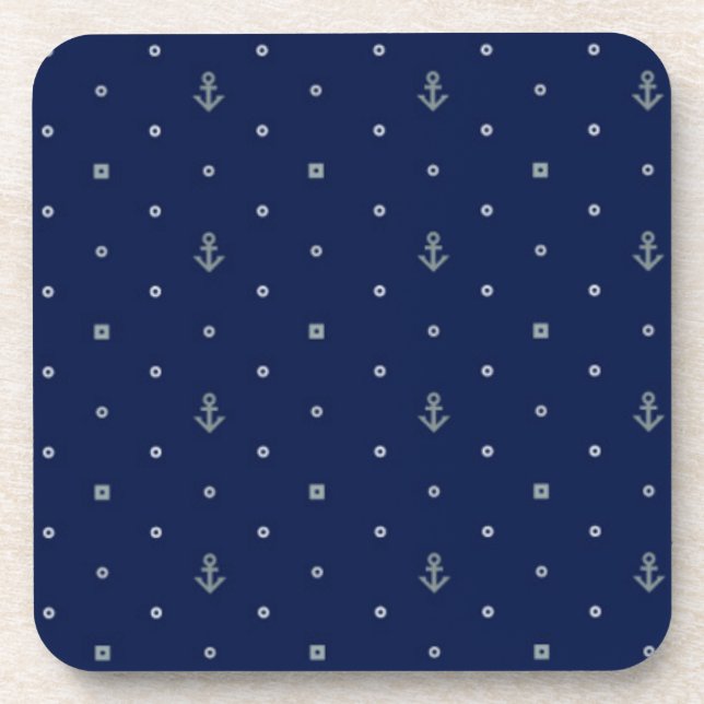 Dessous-de-verre Motif de pois d'Ancre (Devant)
