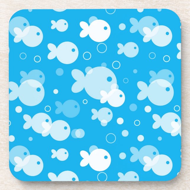 Dessous-de-verre motif de poissons (Devant)