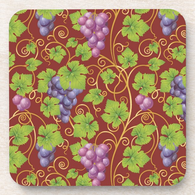 Dessous-de-verre Motif de raisin (Devant)
