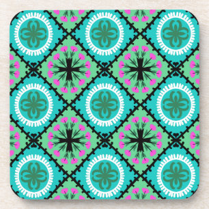 Dessous-de-verre Motif de Suzani avec des motifs d'Ouzbékistan et