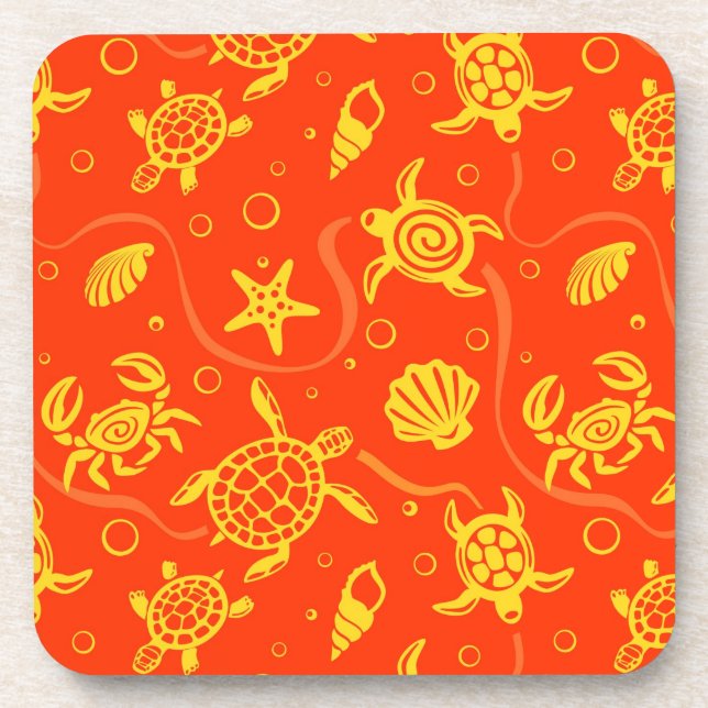 Dessous-de-verre Motif de tortues (Devant)