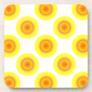 Dessous-de-verre Motif de tournesol personnalisé