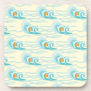Dessous-de-verre Motif de vagues mou