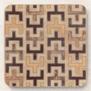 Dessous-de-verre Motif décoratif africain en tissu boueux