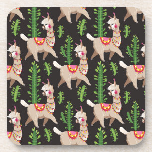 Dessous-de-verre Motif décoré mignon de lamas