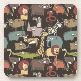 Dessous-de-verre Motif des animaux africains